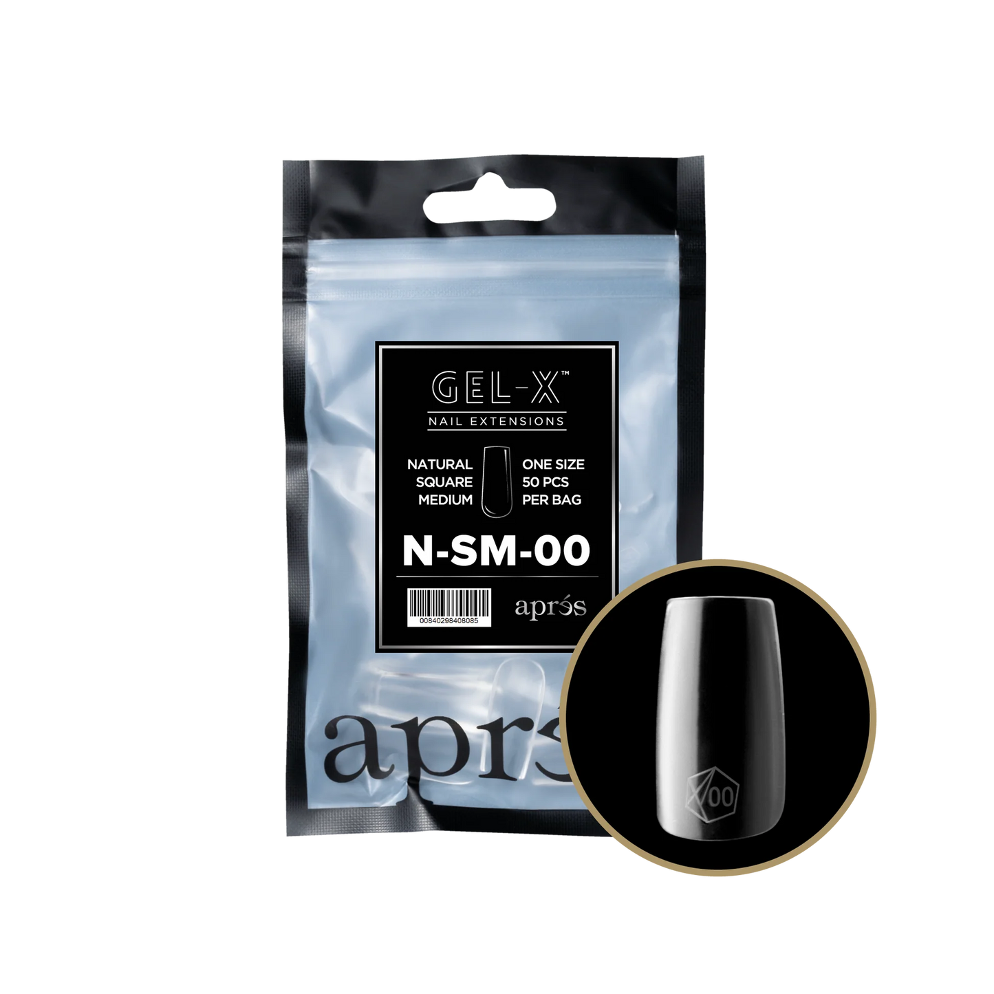 APRES Gel-X Natural Square Medium Refill