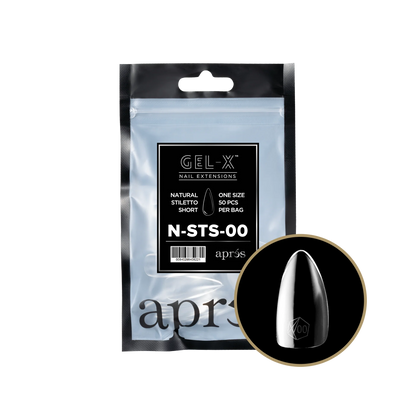 APRES Gel-X Natural Stiletto Short Refill