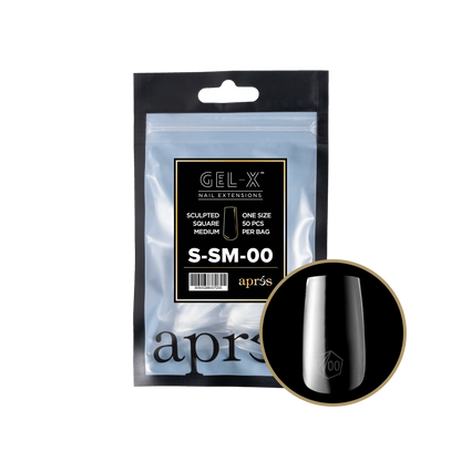 APRES Gel-X Sculpted Square Medium Refill