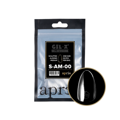 APRES Gel-X Sculpted Almond Medium Refill