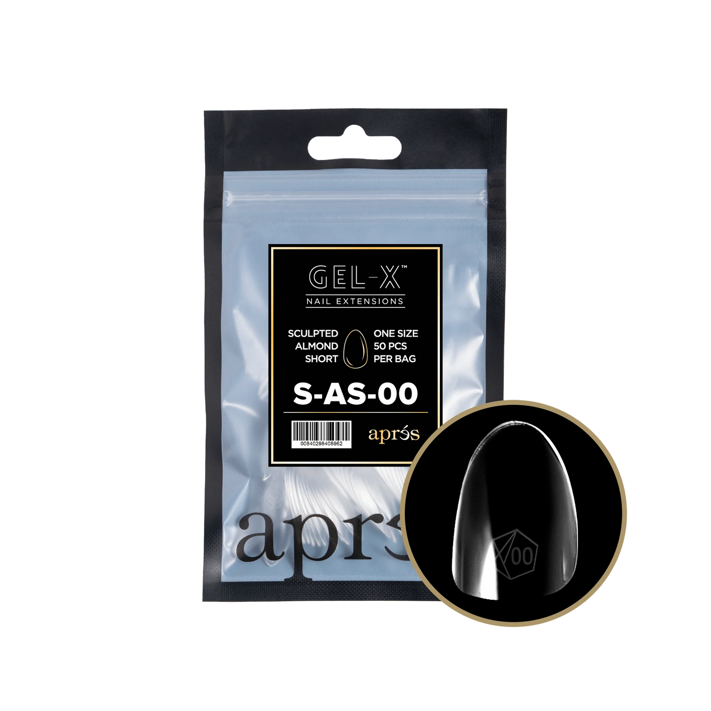 APRES Gel-X Sculpted Almond Short Refill