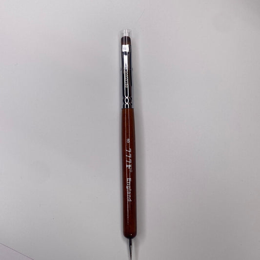 #8 777F Red Wood handle French Brush w Dotting Tool