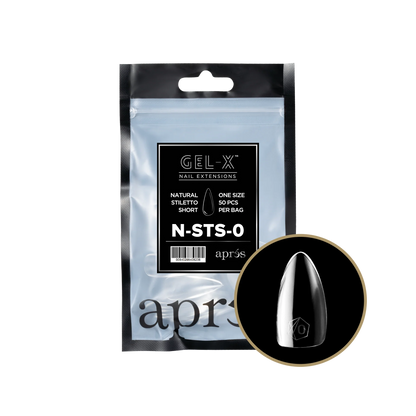 APRES Gel-X Natural Stiletto Short Refill