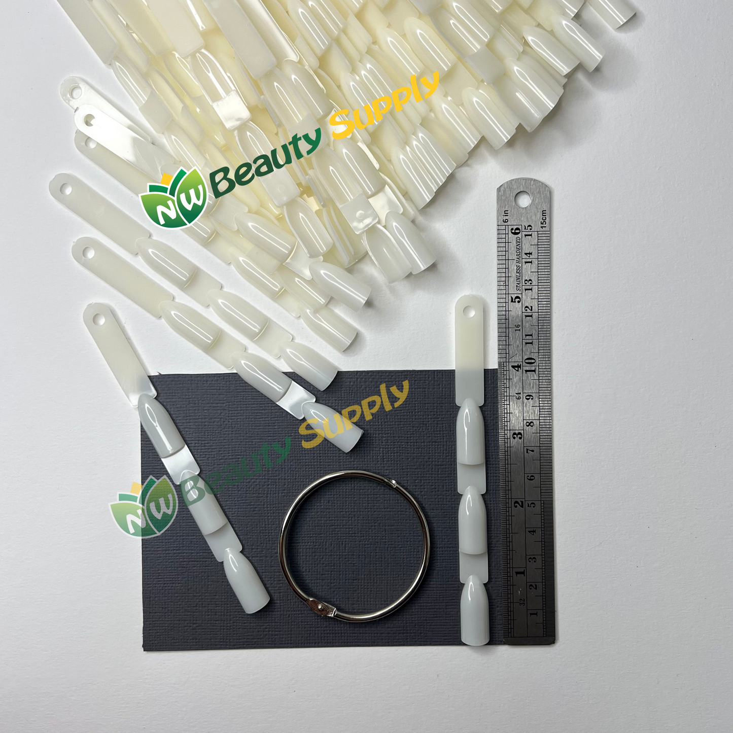 KL Triple Stacked Square Sample Tip + Ring