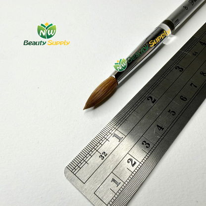 KL #8 Petal Silver Handle Nail Brush