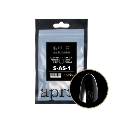 APRES Gel-X Sculpted Almond Short Refill