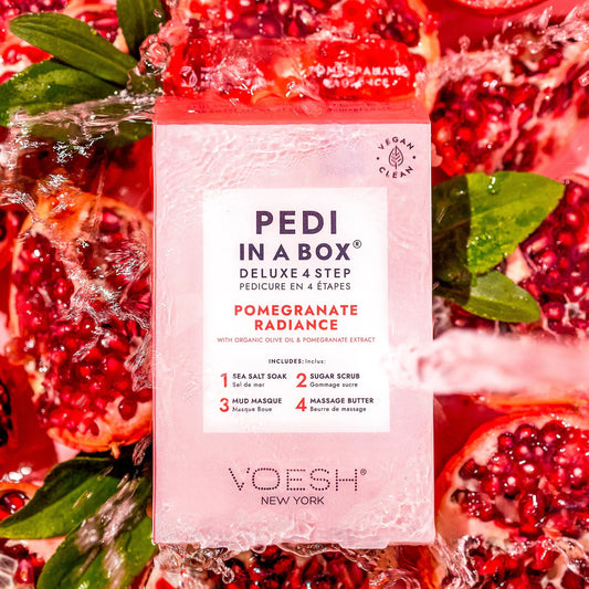 Voesh Pedi in a Box Deluxe 4 Step - Pomegranate Radiance each