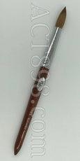 KL #12 Petal Red Wood Handle Acrylic Nail Brush