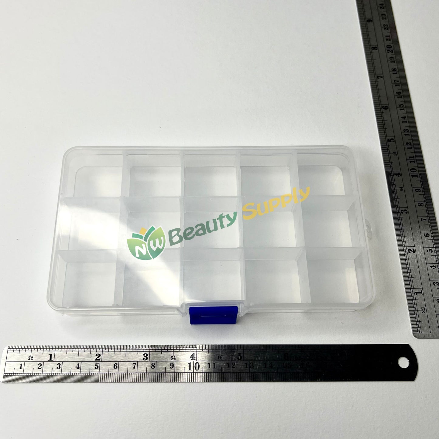 KL Empty 15 Slot Rectangular Plastic Charm Tray