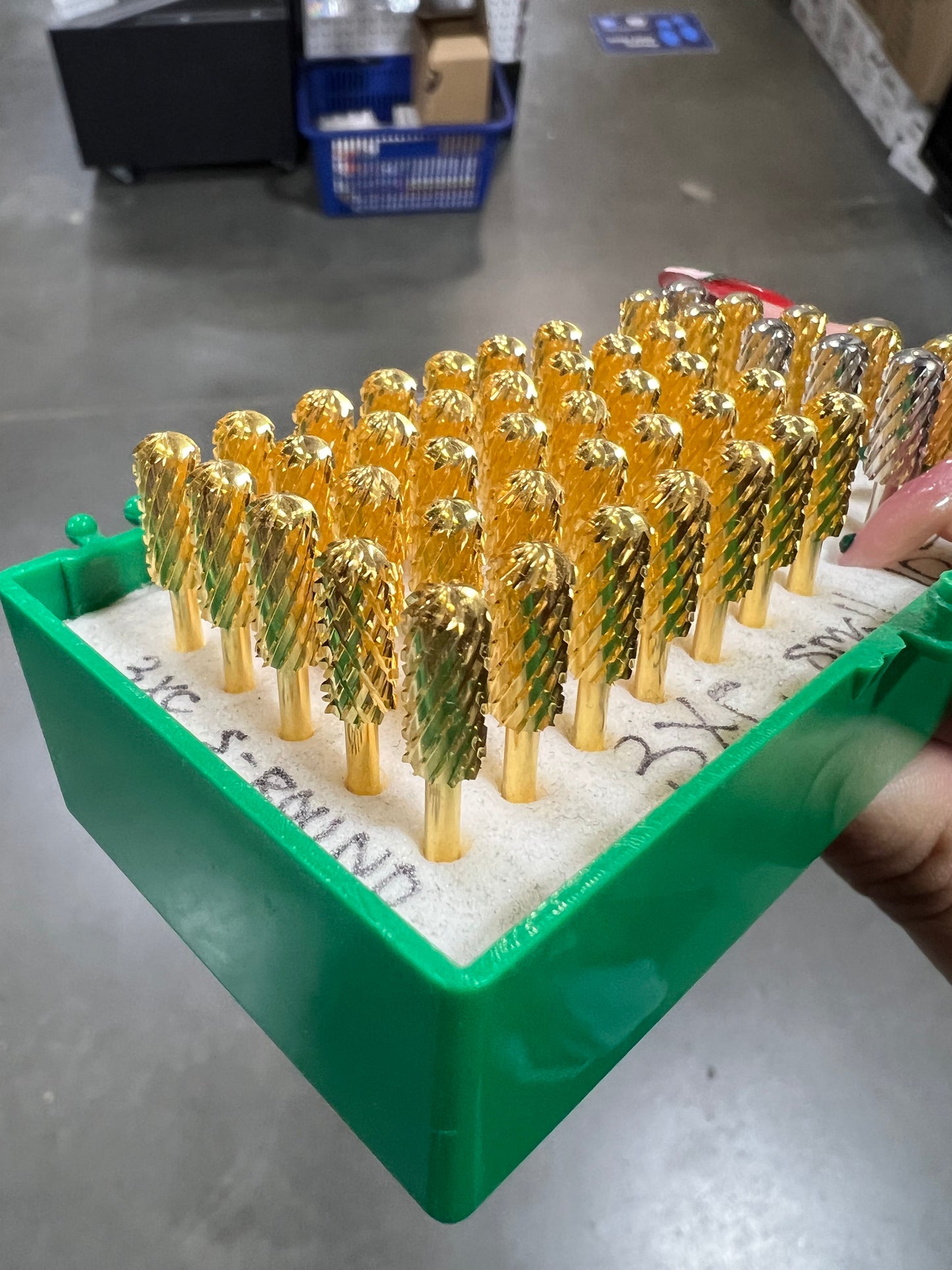 Small Round Top Gold Carbide Bit