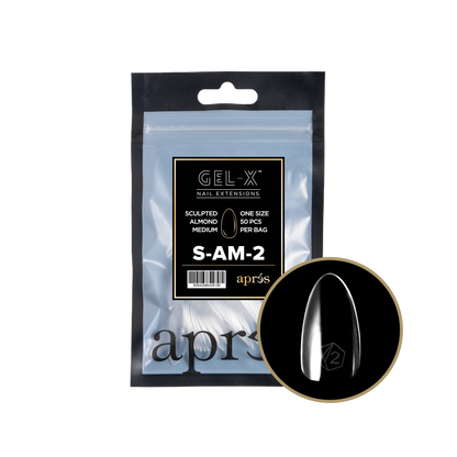 APRES Gel-X Sculpted Almond Medium Refill
