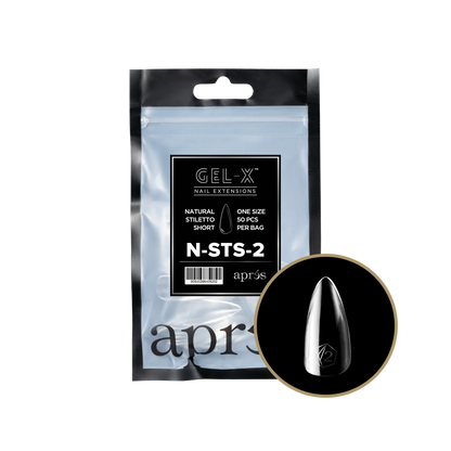 APRES Gel-X Natural Stiletto Short Refill