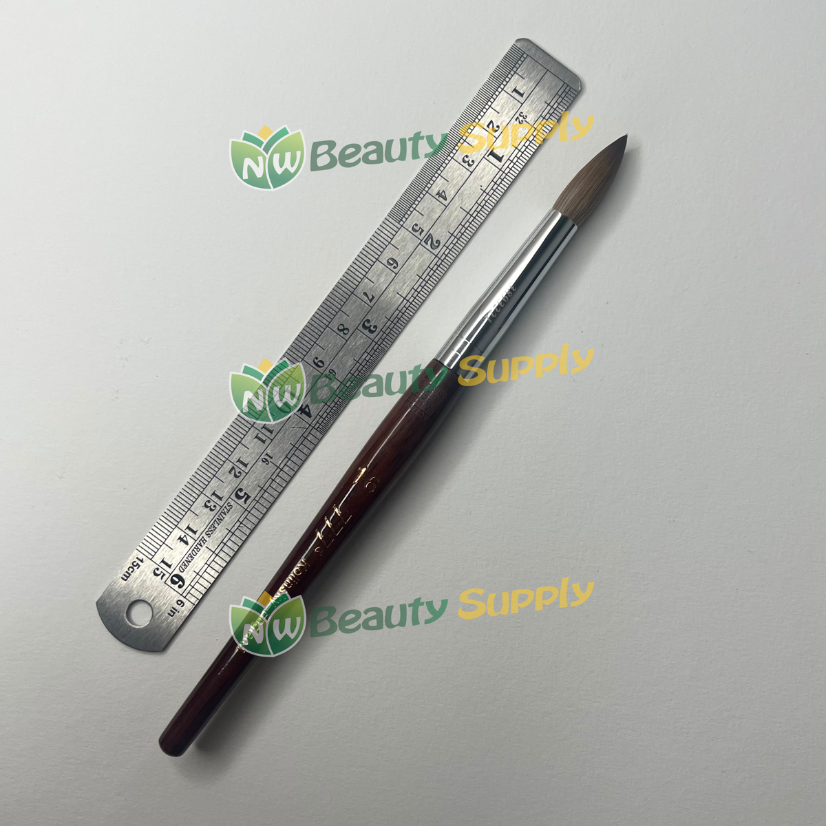 KL 777 Red Wood Handle Nail Brush #16