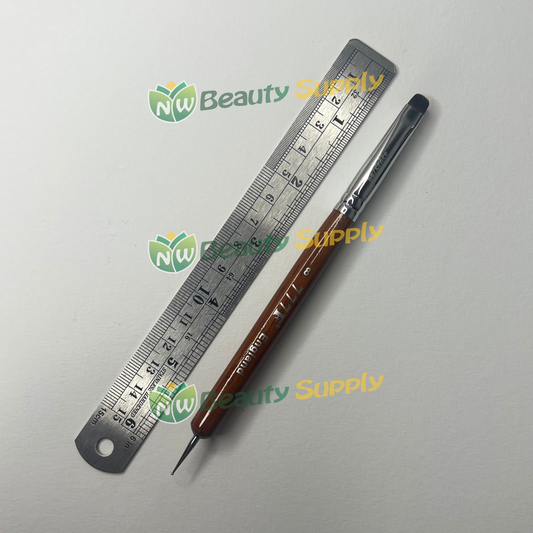 #08 777F Red Wood handle French Brush w Dotting Tool