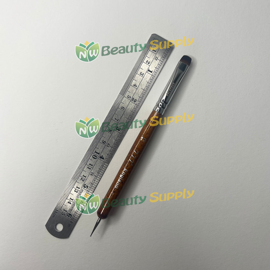 #12 777F Red Wood handle French Brush w Dotting Tool