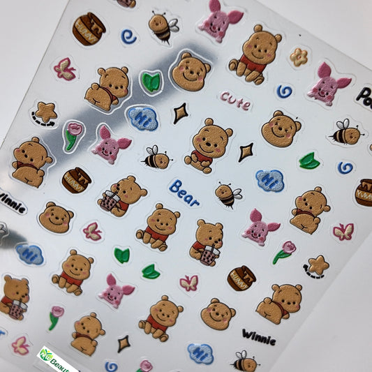 Winnie the Pooh Bear and Piglet Sticker Decal