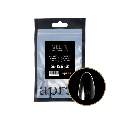 APRES Gel-X Sculpted Almond Short Refill