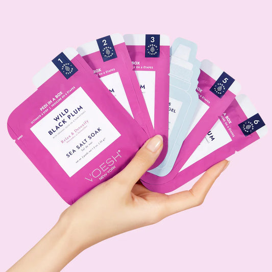 Voesh Pedi in a Box Ultimate 6 Step - Wild Black Plum 30/case
