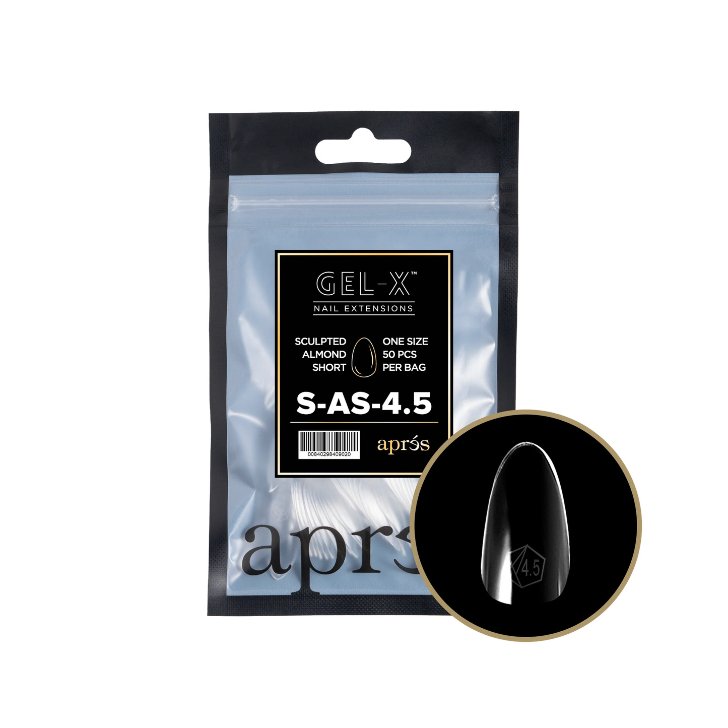 APRES Gel-X Sculpted Almond Short Refill