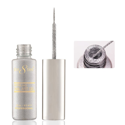 CRE8TION GEL ART LINER 41 BRIGHT SILVER PLATINUM