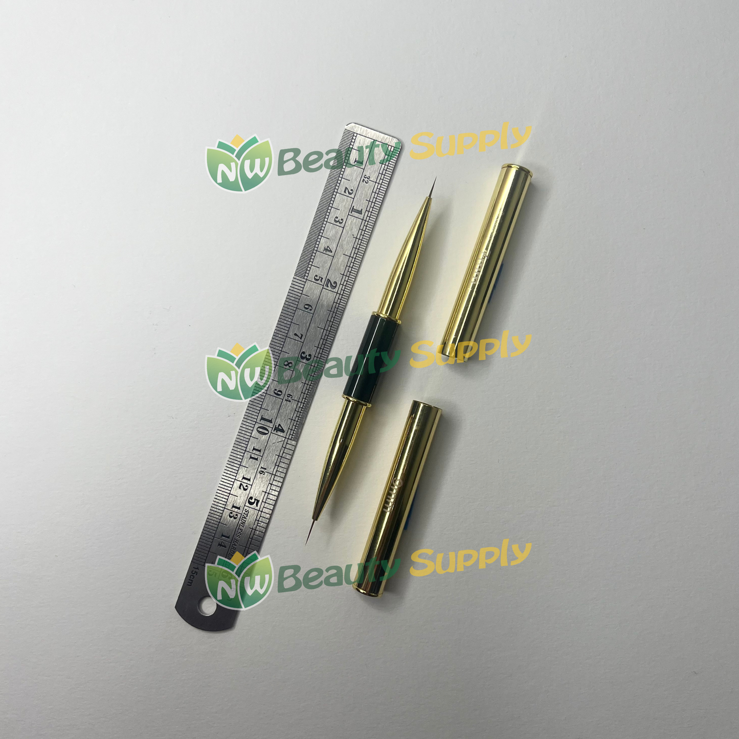 LIA Dual End Gold Handle Liner Art Brush