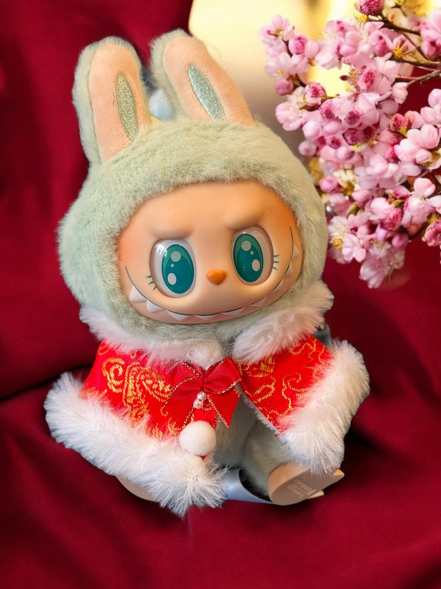 Doll Clothes fits Labu  #010 Red Shawl