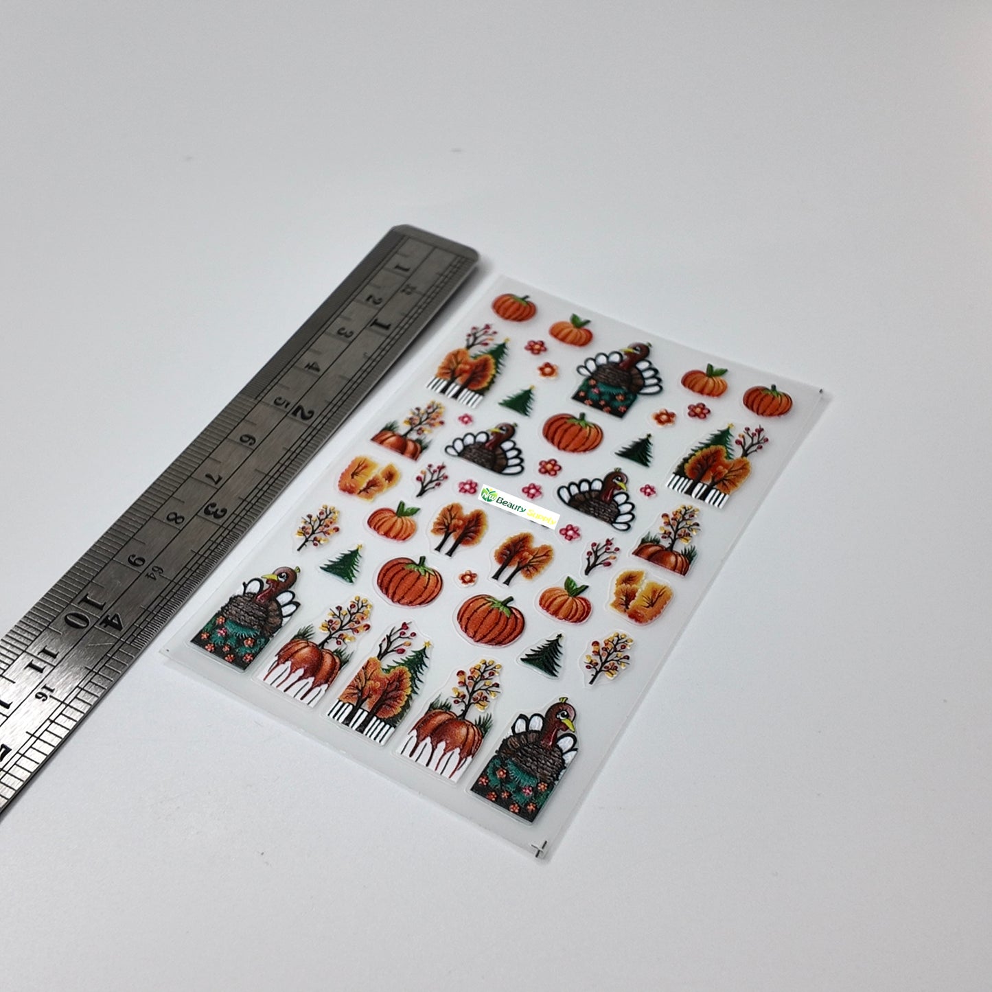 Turkey and Pumpkin Sticker Decal