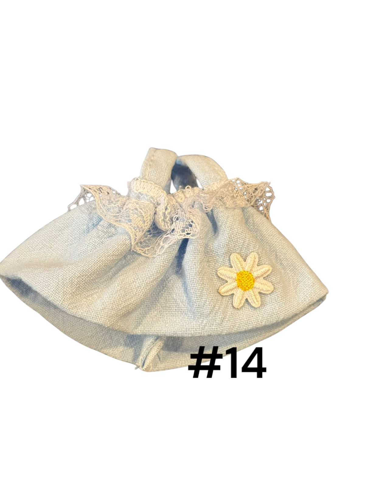 Doll Clothes fits Labu  #014 Blue Dress