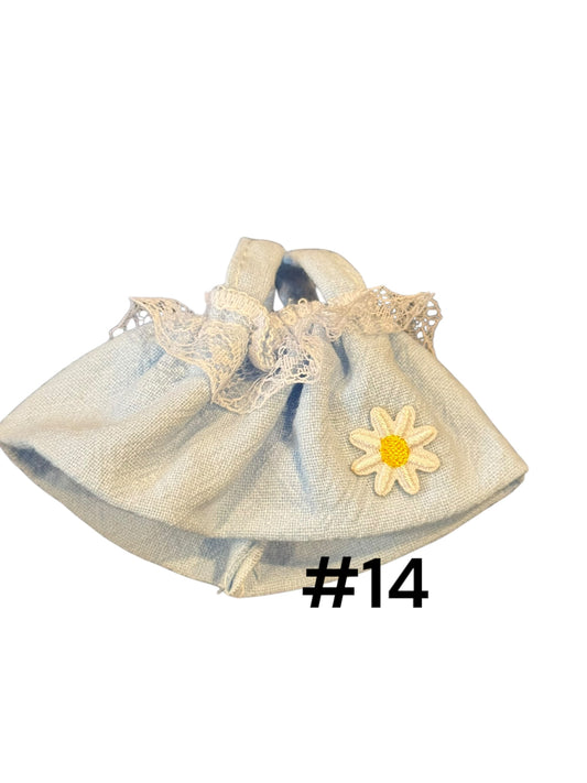 Doll Clothes fits Labu  #014 Blue Dress