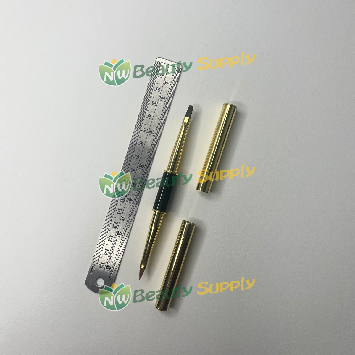 LIA Dual End Gold Handle Square/3D Art Brush