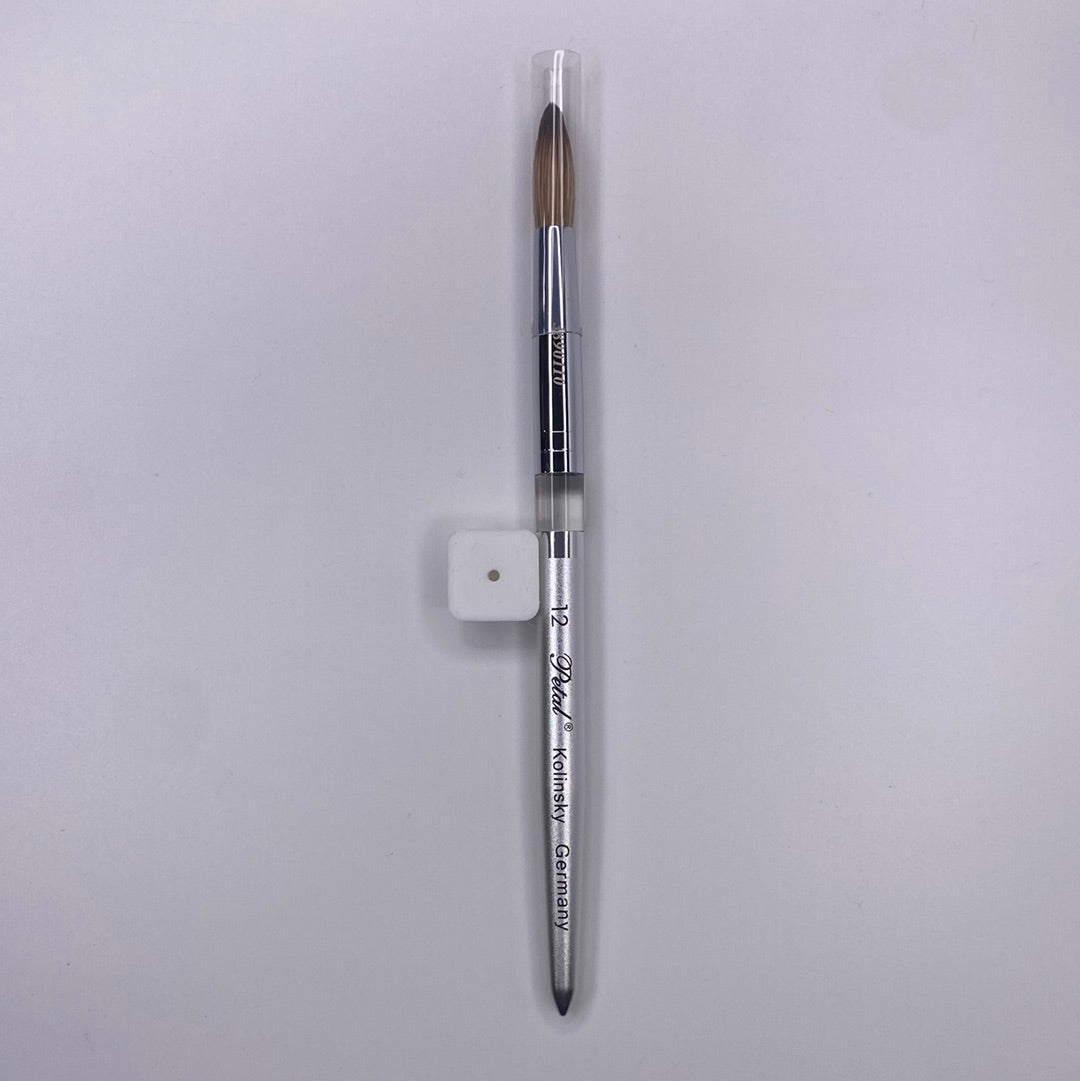 KL #12 Petal Silver Handle Nail Brush
