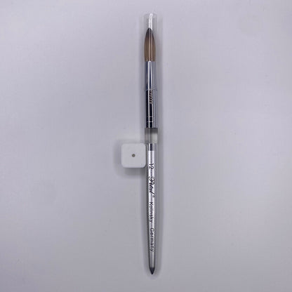 KL #12 Petal Silver Handle Nail Brush