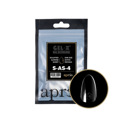 APRES Gel-X Sculpted Almond Short Refill