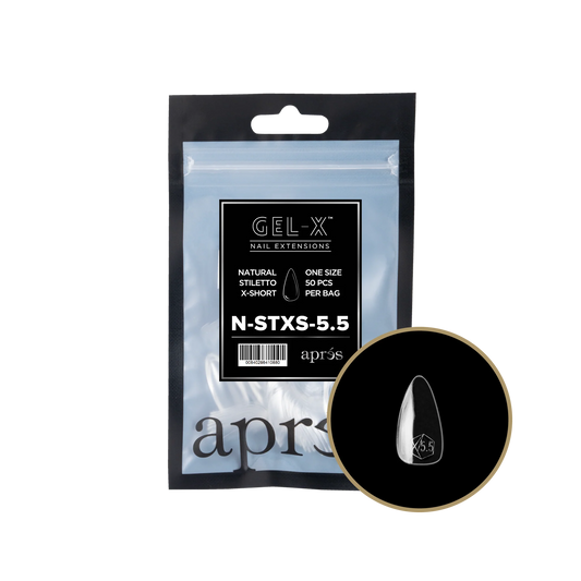 APRES Gel-X Natural Stiletto Extra Short Refill
