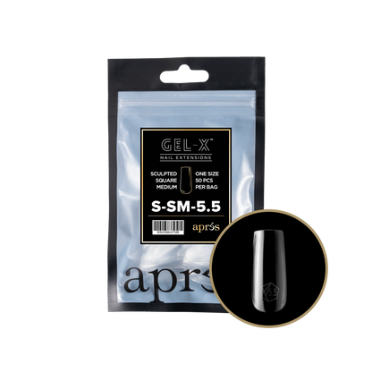 APRES Gel-X Sculpted Square Medium Refill