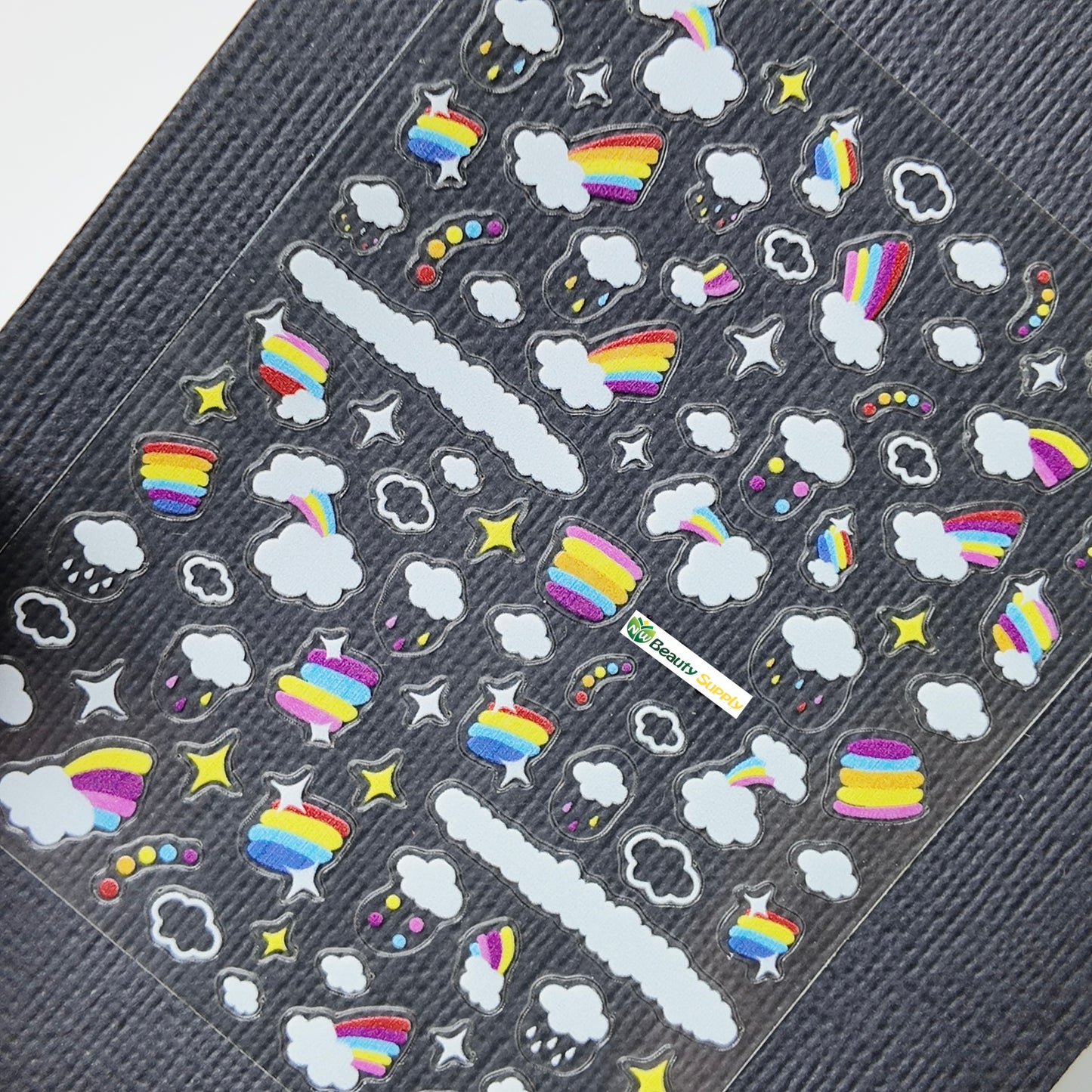 Colorful Rainbows and Clouds Sticker Decal