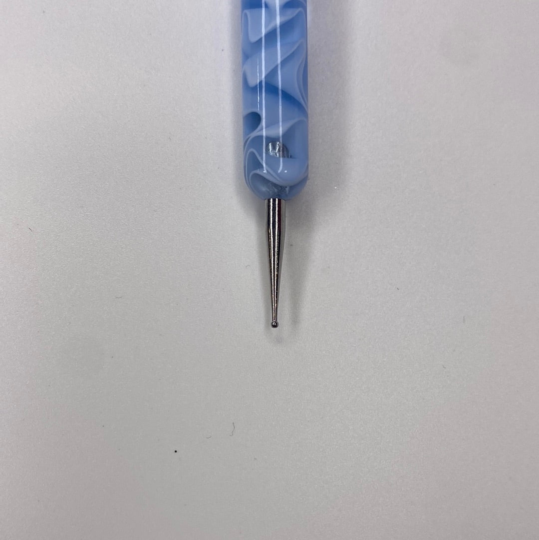 #10 666 Marble Handle French Brush w Dotting Tool