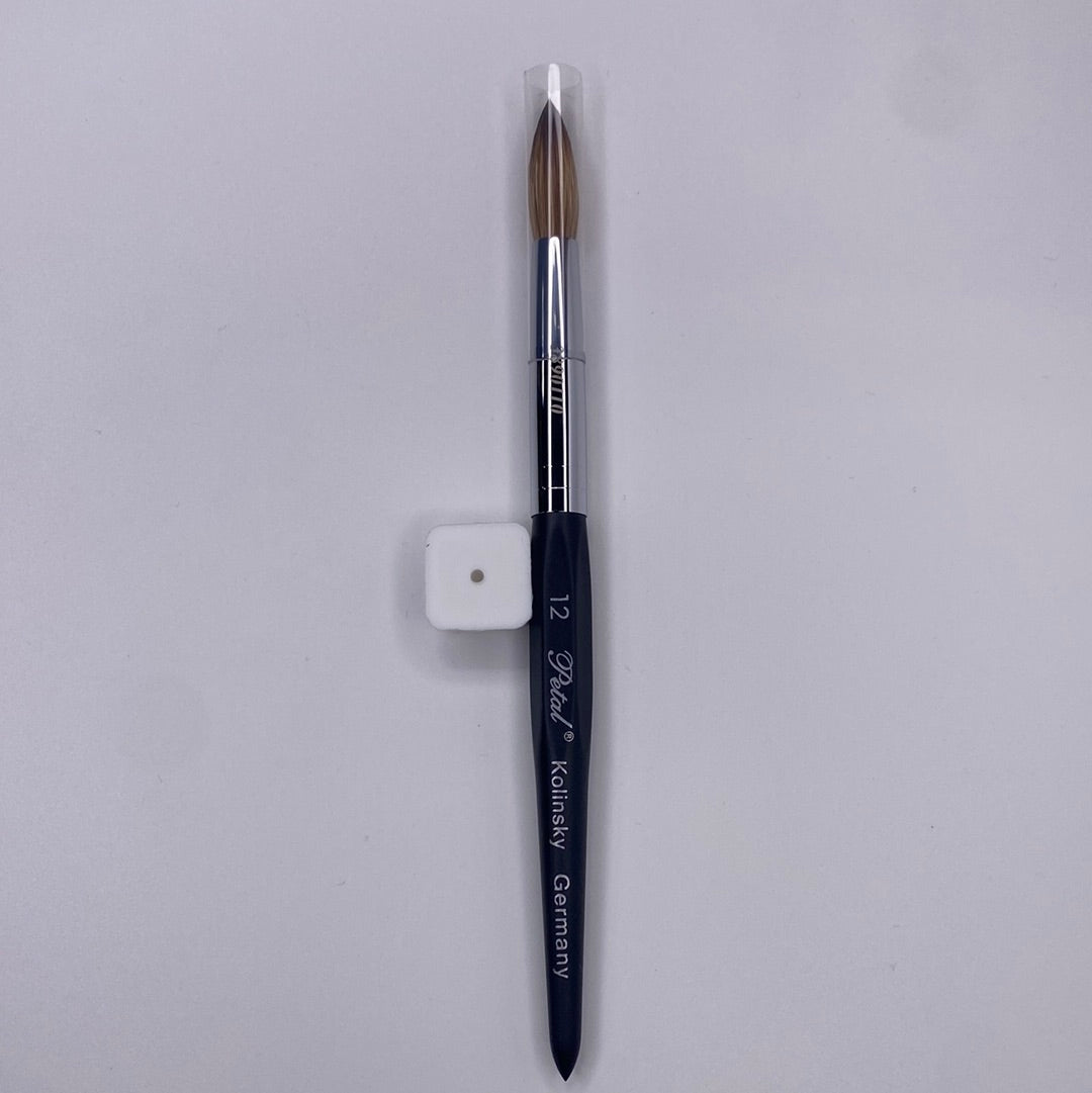 KL #12 Petal 6 Angle Black Handle Nail Brush