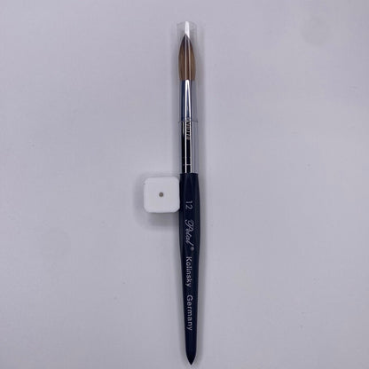 KL #12 Petal 6 Angle Black Handle Nail Brush