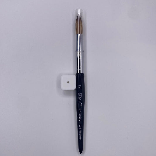 KL #12 Petal 6 Angle Black Handle Nail Brush