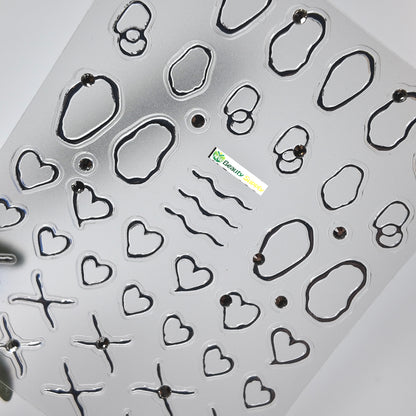 Silver Shape Sticker Decal