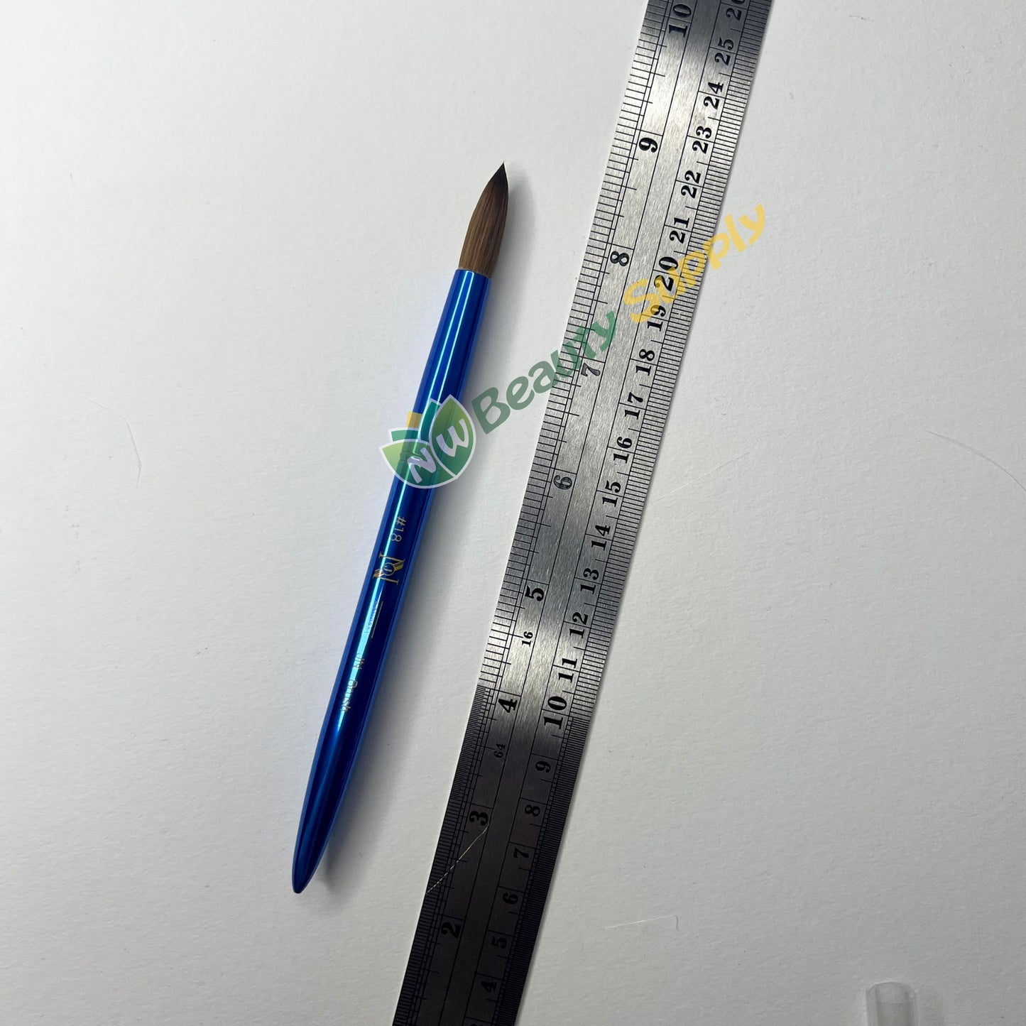 JN Blue Handle Acrylic Brush #18