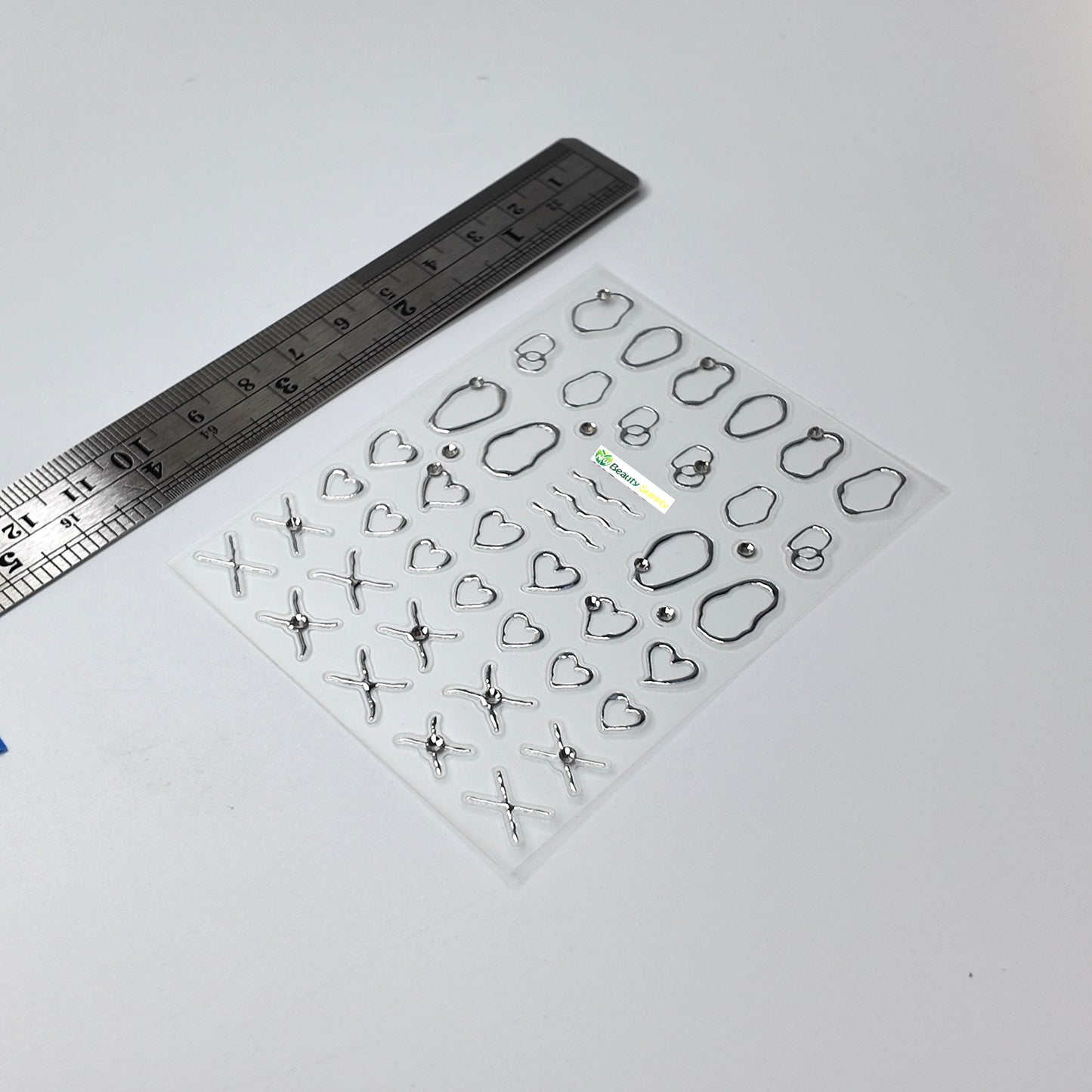 Silver Shape Sticker Decal