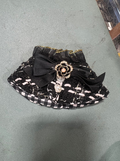 Doll Clothes fits Labu  #041 Black and White Tweed Shawl