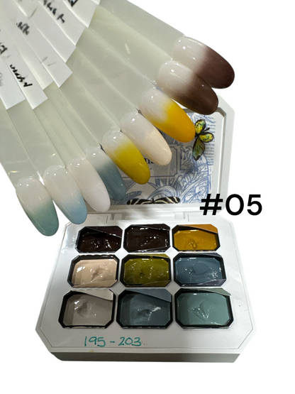 LIA 9 Color Cream Gel Palette ( " Pat-Pat Gel ")