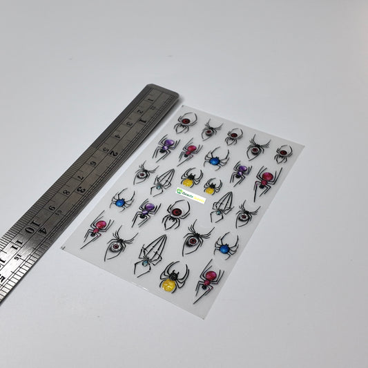 Multicolor Spider Sticker Decal