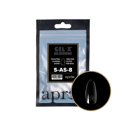 APRES Gel-X Sculpted Almond Short Refill