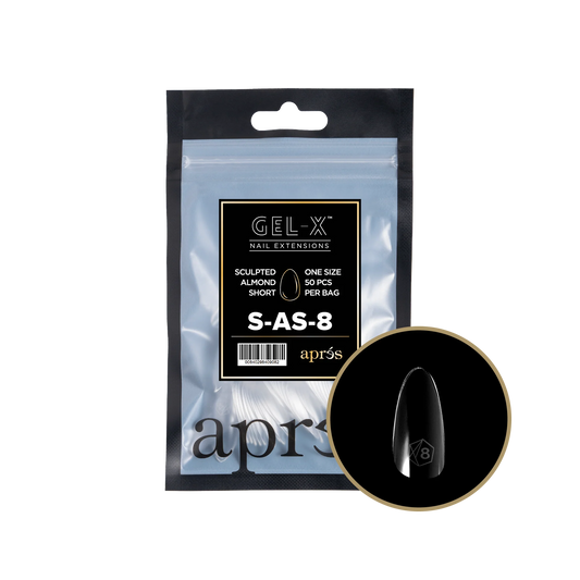 APRES Gel-X Sculpted Almond Short Refill