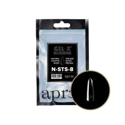 APRES Gel-X Natural Stiletto Short Refill