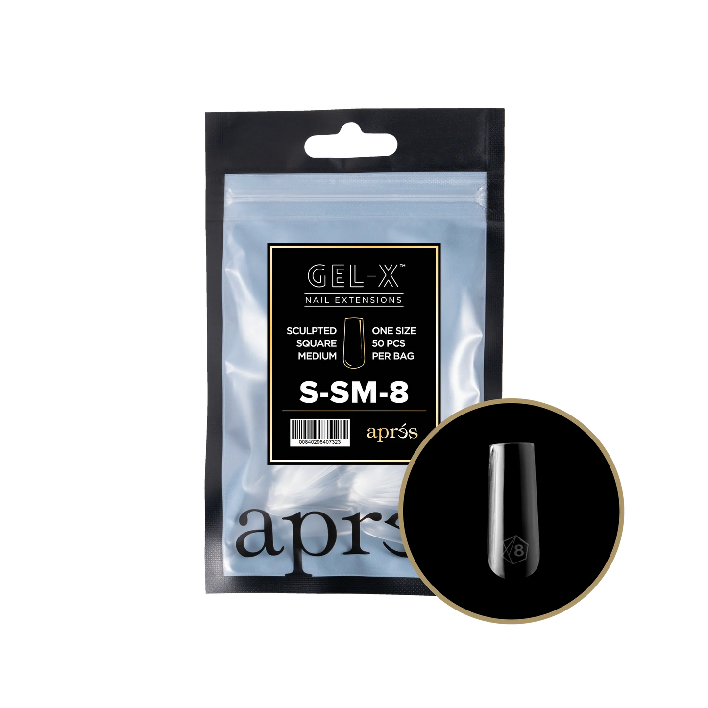 APRES Gel-X Sculpted Square Medium Refill
